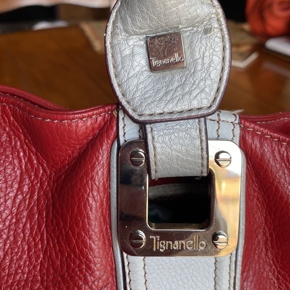 TIGNANELLO stylish Red white stripes 💯 leather 🎉Host Pick 7/22 🎉 - Picture 3 of 10
